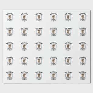 Bester Freund Alfie Vintage-Hundefreund-Design_1 Geschenkpapier