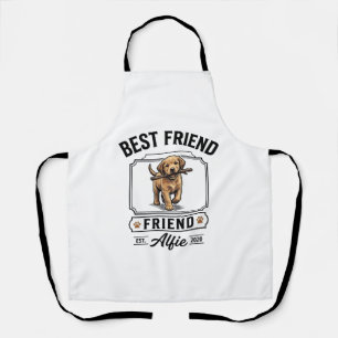 Bester Freund Alfie Vintage-Hundefreund-Design_1 Schürze
