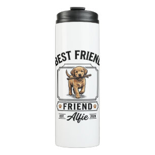 Bester Freund Alfie Vintage-Hundefreund-Design_1 Thermosbecher