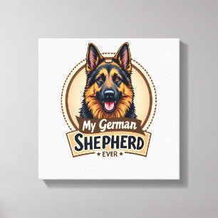 Bester Freund Aller Mein Deutscher Schäferhund Vin Leinwanddruck