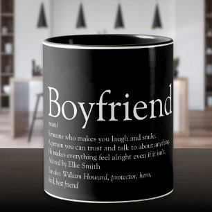 Bester Freund aller Zeiten Definition Schwarz und  Zweifarbige Tasse