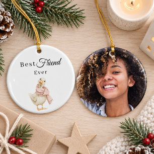 Bester-Freund-aller-Zeiten-Gans-Foto Keramik Ornament