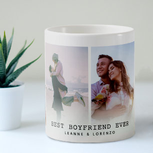 Bester Freund Aller Zeiten Moderne 4-Foto-Collag Kaffeetasse