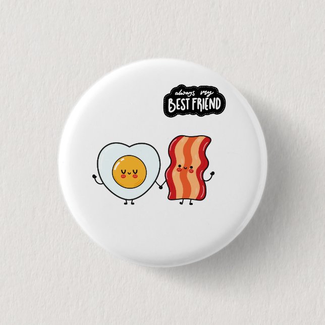 Bester Freund Bacon und Eier Button (Vorderseite)
