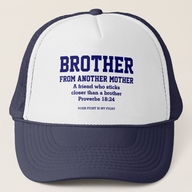 Bester Freund-BROTHER-MUTTER Christlich Truckerkappe (Vorderseite)