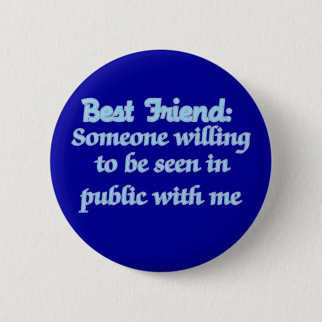 Bester Freund definiert Button (Vorderseite)