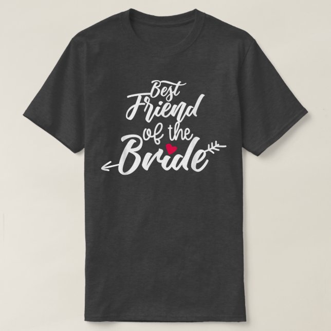 Bester Freund der Bride Arrow Wedding oder Bachelo T-Shirt (Design vorne)