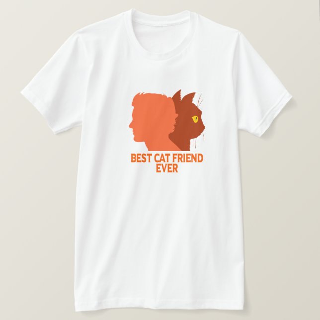 bester Freund der Katze T-Shirt (Design vorne)