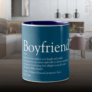 Bester Freund der Welt Definition Blau Zweifarbige Tasse