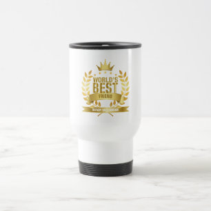 Bester Freund Der Welt Spaß Modernes Gold Reisebecher
