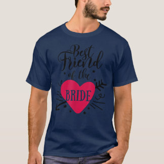 Bester Freund des Bride Arrow Herzens für Bachelor T-Shirt