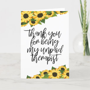 Bester Freund Funny Sonnenblume Vielen Dank Feiertagskarte