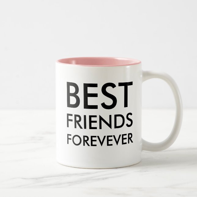 Bester Freund für immer | Freundschaftsgeschenk Zweifarbige Tasse (Rechts)