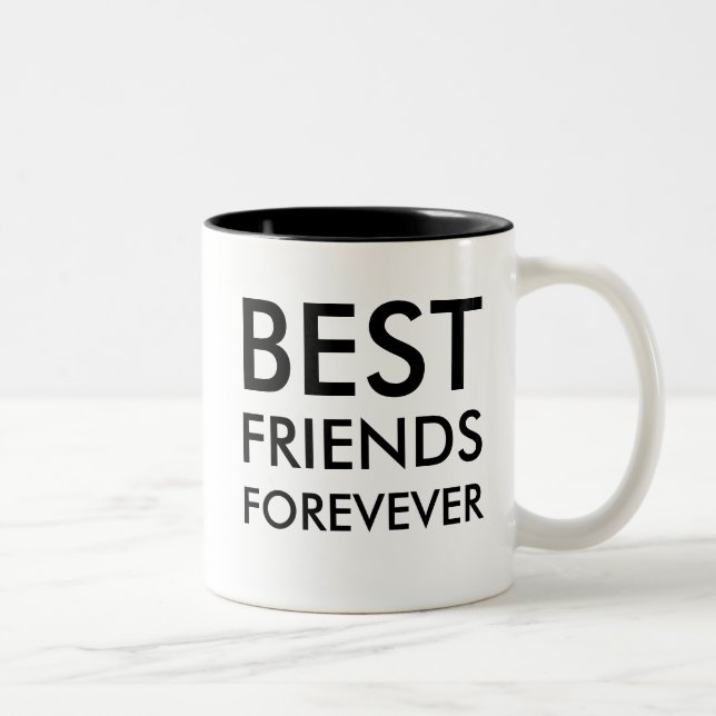 Bester Freund für immer | Freundschaftsgeschenk Zweifarbige Tasse (Rechts)