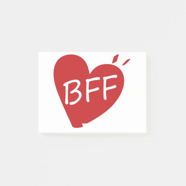 Bester Freund für immer Post-it Klebezettel (Vorderseite)