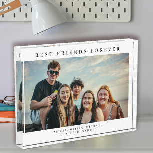Bester Freund für immer Typografie Namen Fotoblock