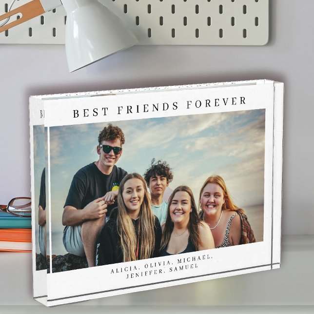 Bester Freund für immer Typografie Namen  Fotoblock (Von Creator hochgeladen)