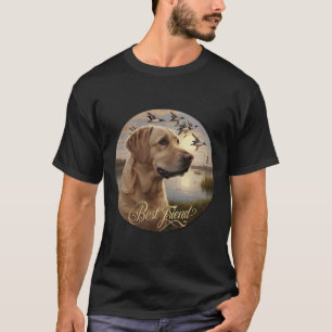 Bester Freund Jagdgelben Labrador Hund mit Enten T-Shirt