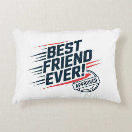 Bester Freund je, bewährtes Textdesign Dekokissen