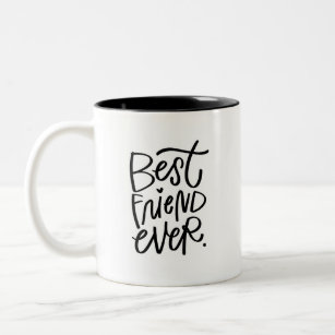 Bester Freund je handgemachte Zwei-Tonen-Kaffee-Ta Zweifarbige Tasse