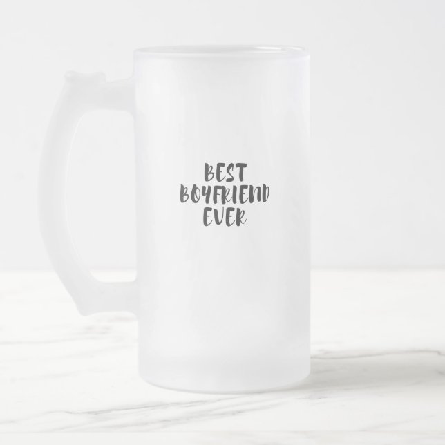 Bester Freund je Mattglas Bierglas (Links)