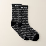 Bester Freund je| Spaß in der gesamten Print Socken<br><div class="desc">Einzigartige Socken fügen schnell Textur, Farbe und Flair zu jedem Outfit hinzu. Wenn Sie sie selbst kaufen, setzt die Personalisierung Ihre einzigartige Briefmarke ein. Sie machen auch ein nachdenkliches Geschenk für jeden, der etwas Besonderes in Ihrem Leben sucht. Sie sind ein großes Valentinstag Geschenk. Fügen Sie diesem Design Ihre benutzerdefinierte...</div>