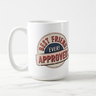 Bester Freund je! Zugelassenes Textdesign Kaffeetasse