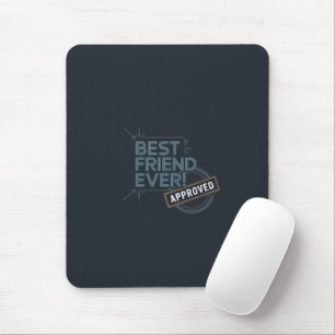 Bester Freund je Zugelassenes Textdesign Mousepad
