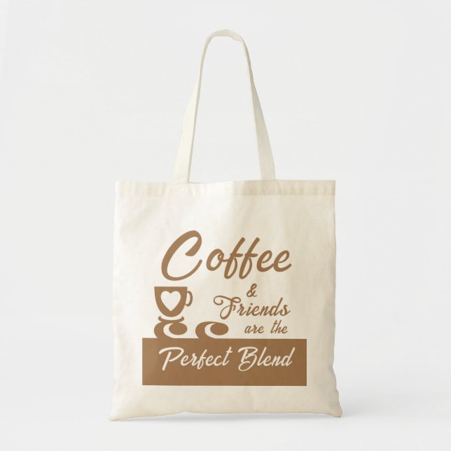 Bester Freund Kaffeeliebhaber braun Tragetasche (Vorne)
