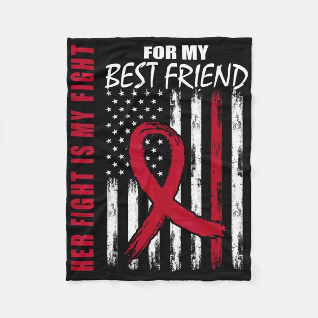 Bester Freund Multiples Myelom-Bewusstsein Amerika Fleecedecke (Vorderseite)