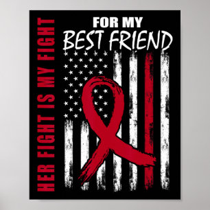 Bester Freund Multiples Myelom-Bewusstsein Amerika Poster