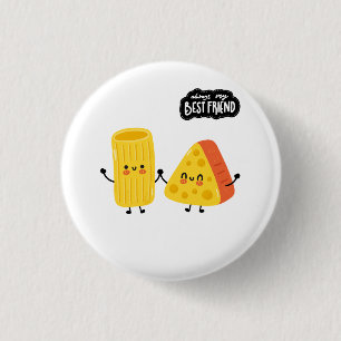 Bester Freund Pasta und Käse Button