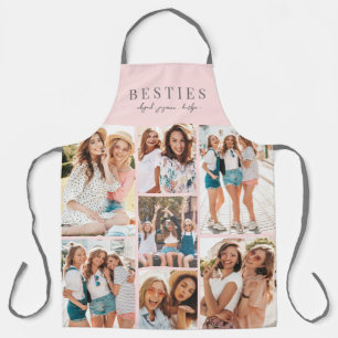 Bester Freund Pink BFF Fotocollage Schürze