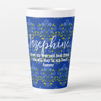Bester Freund sagt Astor Bouquet Blau Milchtasse