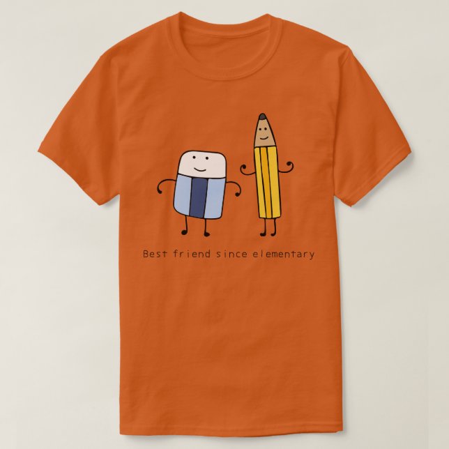 Bester Freund seit Elementarfunktion T-Shirt (Design vorne)