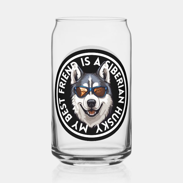 Bester Freund Siberian Husky Dosenglas (Vorderseite)
