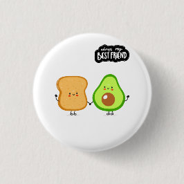 Bester Freund Süßes Essen Avocado auf meinem Toast Button
