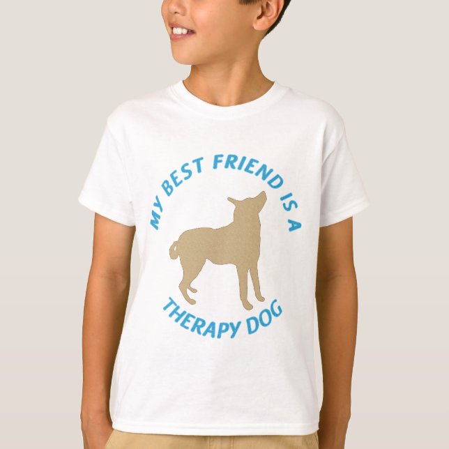 Bester Freund Therapy Dog T-Shirt (Vorderseite)