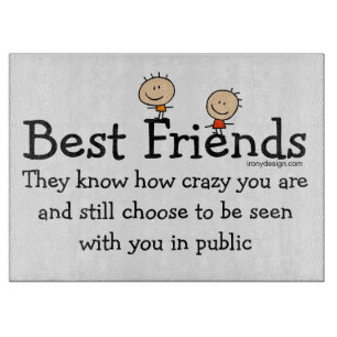 Bester Freund weiß Schneidebrett