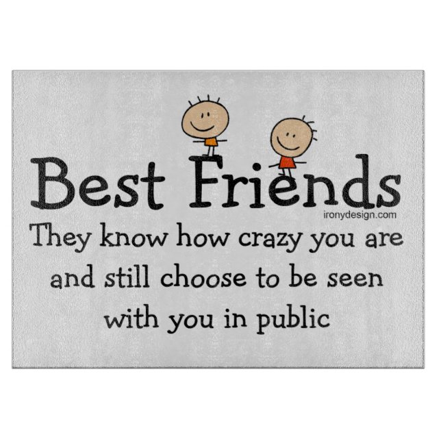 Bester Freund weiß Schneidebrett (Vorderseite)