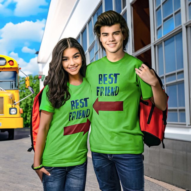 Bester Freund-Zeiger Roter Pfeil T-Shirt (Von Creator hochgeladen)