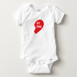 Bester Freund-zusammenpassender Hund und Baby Baby Strampler