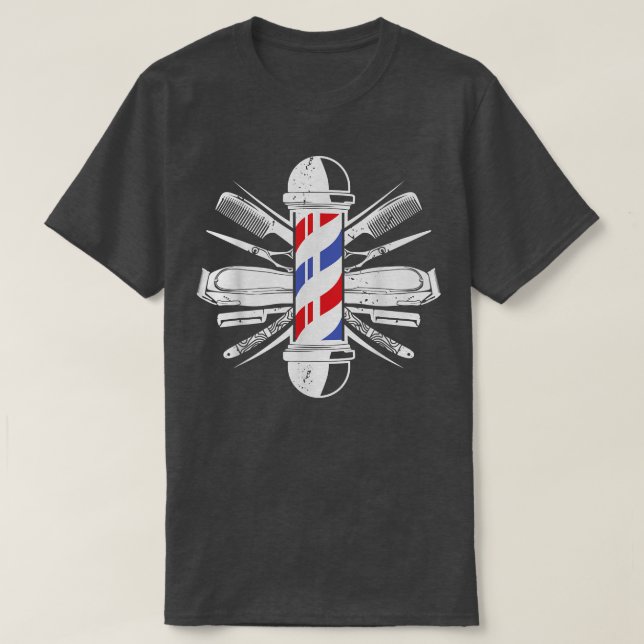 Bester Friseur für Männer - Frauenfriseur - Barber T-Shirt (Design vorne)