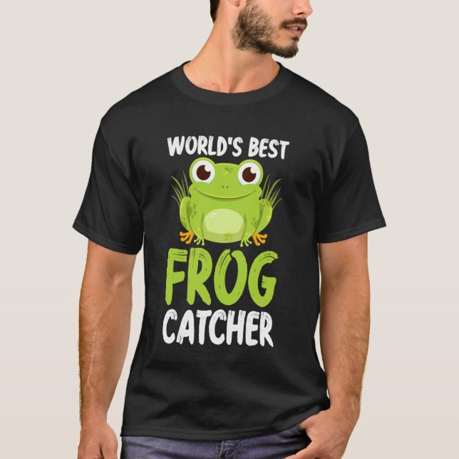 Bester Froschfänger der Welt Froschfangnetz T-Shirt (Vorderseite)