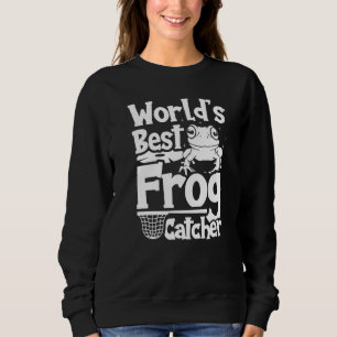 Bester Froschfänger der Welt Jäger Kinder Mädchen Sweatshirt