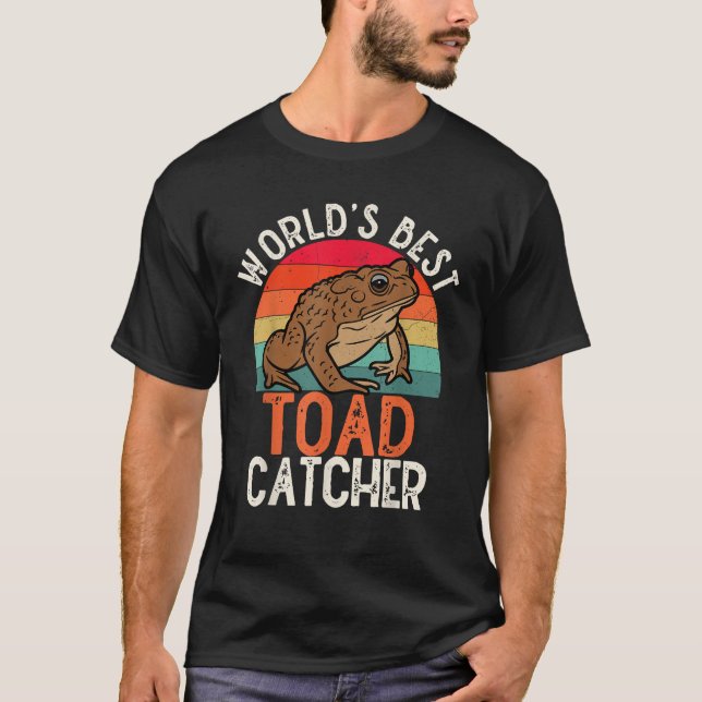 Bester Froschfänger der Welt Kinder Junge Lustiger T-Shirt (Vorderseite)
