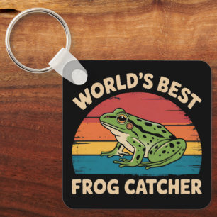 Bester Froschfänger der Welt Lustiges Meme Sarkast Schlüsselanhänger