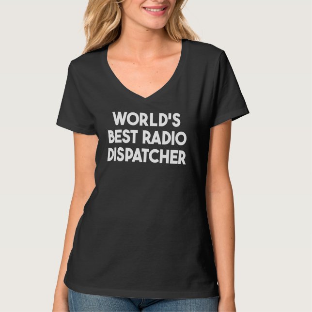 Bester Funkdispatcher der Welt T-Shirt (Vorderseite)