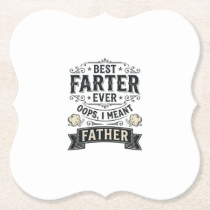 Bester Furzer Allerlustigster Vater Shirt Design_1 Untersetzer