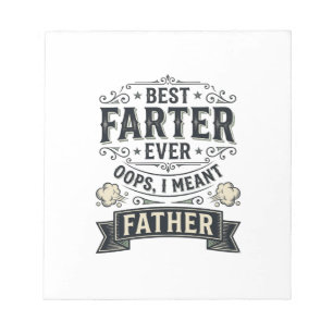 Bester Furzer Allerlustigstes Vatert-Shirt Design_ Notizblock